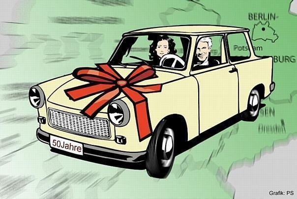 Der Trabant wird 50. Grafik: Auto-Reporter/PS-Automobilreport